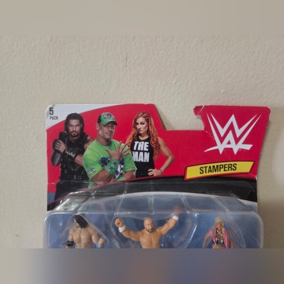 WWE Superstar Stampers, Set of 5 - Self-Inking WWE NIB - Picture 2 of 4